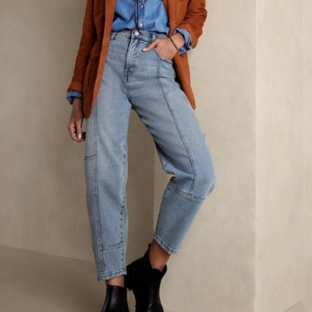 Banana Republic Barrel Jeans Originally $65